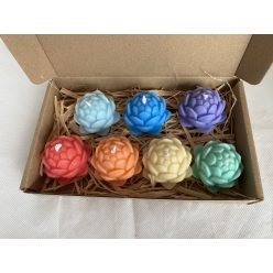 Csakra gyertya szett -kicsi