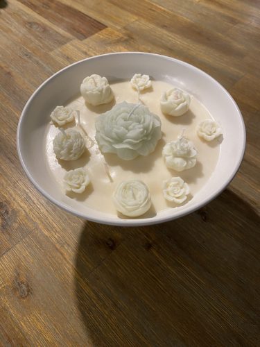 Virág témájú gyertyák